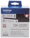 DK-Endlosetiketten Papier - 62 mm x 15,24 m, schwarz/rot...