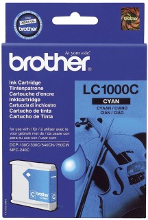 Original Brother Tintenpatrone cyan (LC-1000C), 1 St.