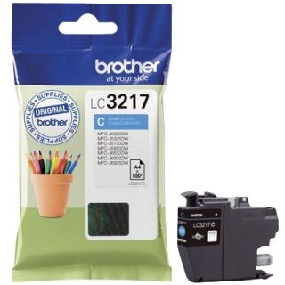 Original Brother Tintenpatrone cyan (LC-3217C), 1 St.