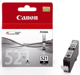 Original Canon Tintenpatrone schwarz Foto (2933B001,2933B001AA,CLI-521BK), 1 St.