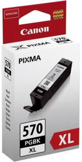 Original Canon Tintenpatrone schwarz High-Capacity pigmentiert (0318C001,0318C001AA,318C001,318C001AA,PGI-570PGBKXL), 1 St.