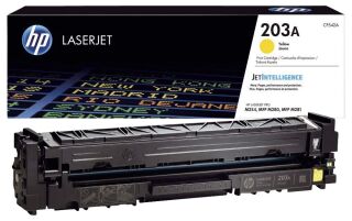 Original HP Tonerkartusche gelb (CF542A,203A,203AY,203AYELLOW,NO203A,NO203AY,NO203AYELLOW), 1 St.