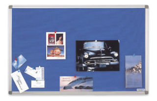 magnetoplan Design-Pinnboard SP, Filz blau, 1200 x 900 mm