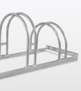 POV® Fahrradständer ORLANDO, beidseitige Radeinstellung, Reifenbreite 60mm, verschraubt, feuerverzinkt, 5 Einstellplätze