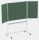 Fahrbare Klapptafel Stahlemaille, grün 120 x 90 cm