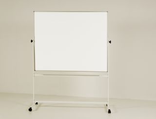 Dreh- und Wendetafel, mobil, Spezialblech weiß 150 x 120 cm