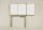 Klapptafel an Minipylone, Emaille weiß glänzend, Wandmontage 200 x 100 cm