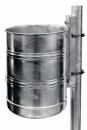 Rund-Abfallbehälter, ungelocht, 20 Liter anthrazitgrau (RAL 7016)