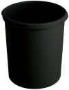 Kunststoff Papierkorb 30 Liter, Schwarz