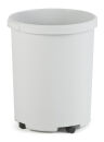 Runder Papierkorb 50 Liter, Grau