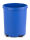 Runder Papierkorb 50 Liter, Blau