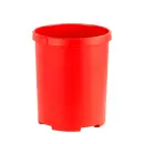 Runder Papierkorb 50 Liter, Rot