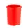 Runder Papierkorb 50 Liter, Rot