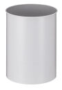 Runder Papierkorb 15 Liter, Grau