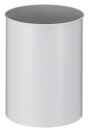 Runder Papierkorb 30 Liter, Grau