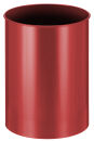 Runder Papierkorb 30 Liter, Rot
