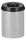 Selbstlöschender Papierkorb 15 Liter, Aluminium Grau, Schwarz