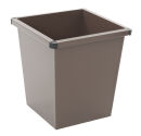 Viereckiger, kegelförmiger Papierkorb, Braun