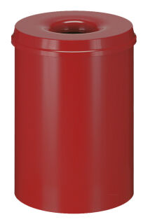 Selbstlöschender Papierkorb 30 Liter, Rot
