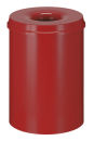 Selbstlöschender Papierkorb 30 Liter, Rot