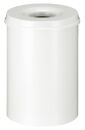 Selbstlöschender Papierkorb 30 Liter, Weiß