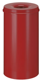 Selbstlöschender Papierkorb 50 Liter, Rot