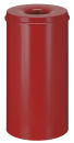 Selbstlöschender Papierkorb 50 Liter, Rot