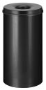 Selbstlöschender Papierkorb 50 Liter, Schwarz