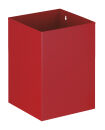 Viereckiger Papierkorb, Rot