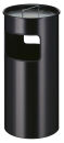 Ascher-Papierkorb, 50 Liter, Schwarz