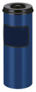 Ascher-Papierkorb mit Löscher, Blau, Schwarz