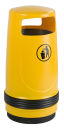 Merlin, Gelb, Abfallbehälter aus Kunststoff, UV-Beständig, 90 Liter
