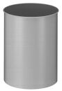 Runder Papierkorb 30 Liter, Aluminium