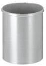 Runder Papierkorb 15 Liter, Silber