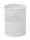 Halbperforierter Papierkorb 10 Liter, Weiß