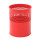 Halbperforierter Papierkorb 10 Liter, Rot