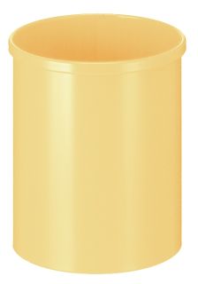 Runder Papierkorb 15 Liter, Gelb