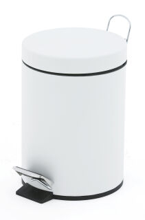 Tritt-Mülleimer 3 Liter, Weiß