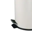 Tritt-Mülleimer 5 Liter, Weiß