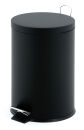 Tritt-Mülleimer 12 Liter, Schwarz