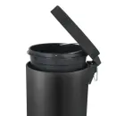 Tritt-Mülleimer 12 Liter, Schwarz
