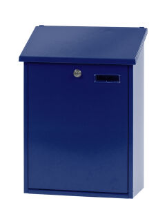 Wandbriefkasten, h 44,5 cm, Blau