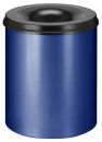Selbstlöschender Papierkorb 80 Liter, Blau, Schwarz