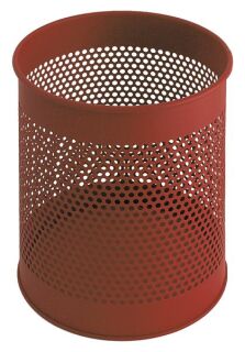 Perforierter Papierkorb, 15 Liter, Rot