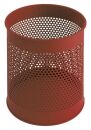 Perforierter Papierkorb, 15 Liter, Rot