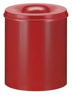 Selbstlöschender Papierkorb 80 Liter, Rot