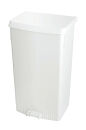Tritt-Mülleimer mit Beutelhalter, Weiß