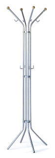 Garderobenständer 175 cm, freistehend, Grau