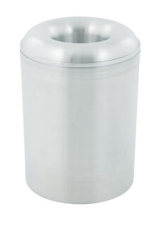 Selbstlöschender Papierkorb aus Aluminium 20 Liter, Aluminium