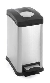 Rejoice Step Bin 12 Liter, EKO, Matt Edelstahl